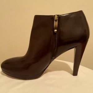 Via Spiga Brown High Heeled Booties.